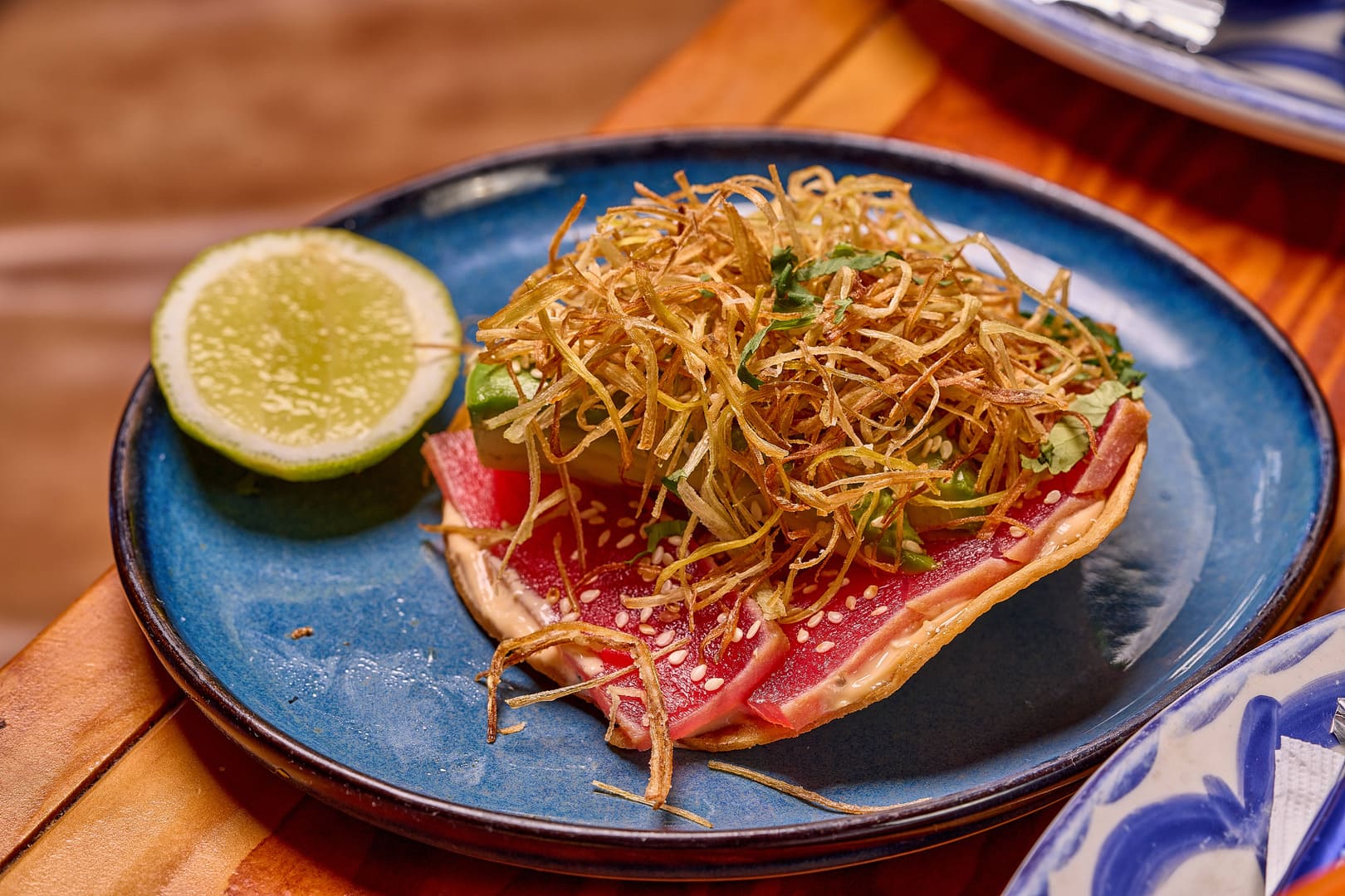 Seared Tuna Tostada - Authentic Mexican Food in Miami